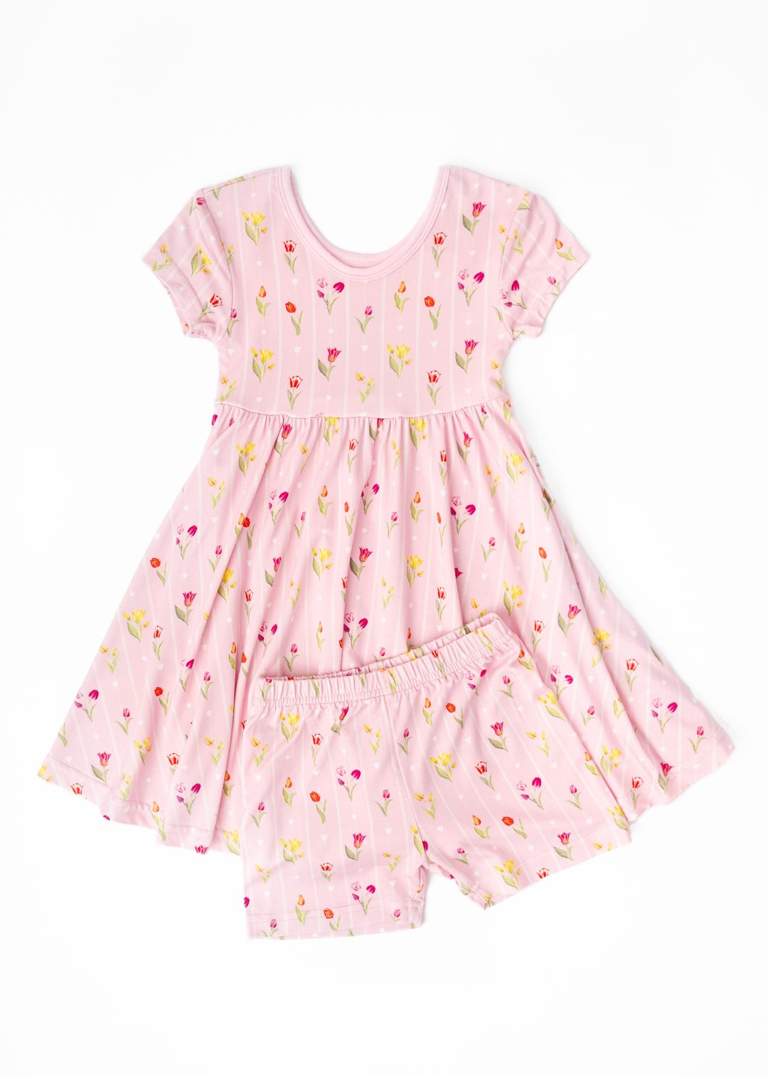 Ann Christine Floral Bamboo Twirl Dress