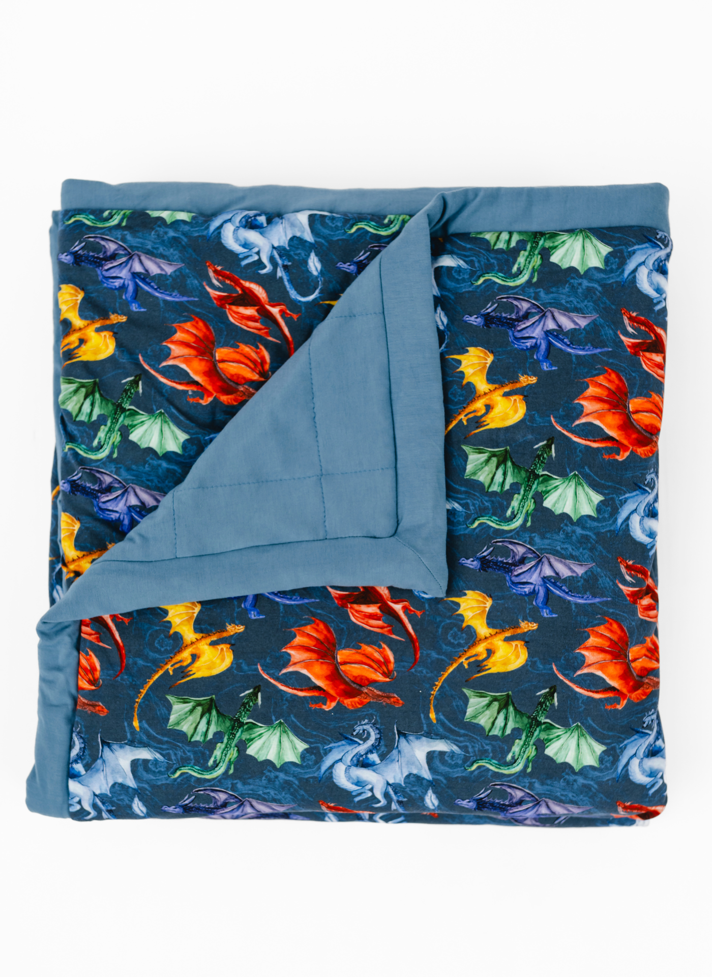 Dragon Flight Large Quilted Bamboo Blanket