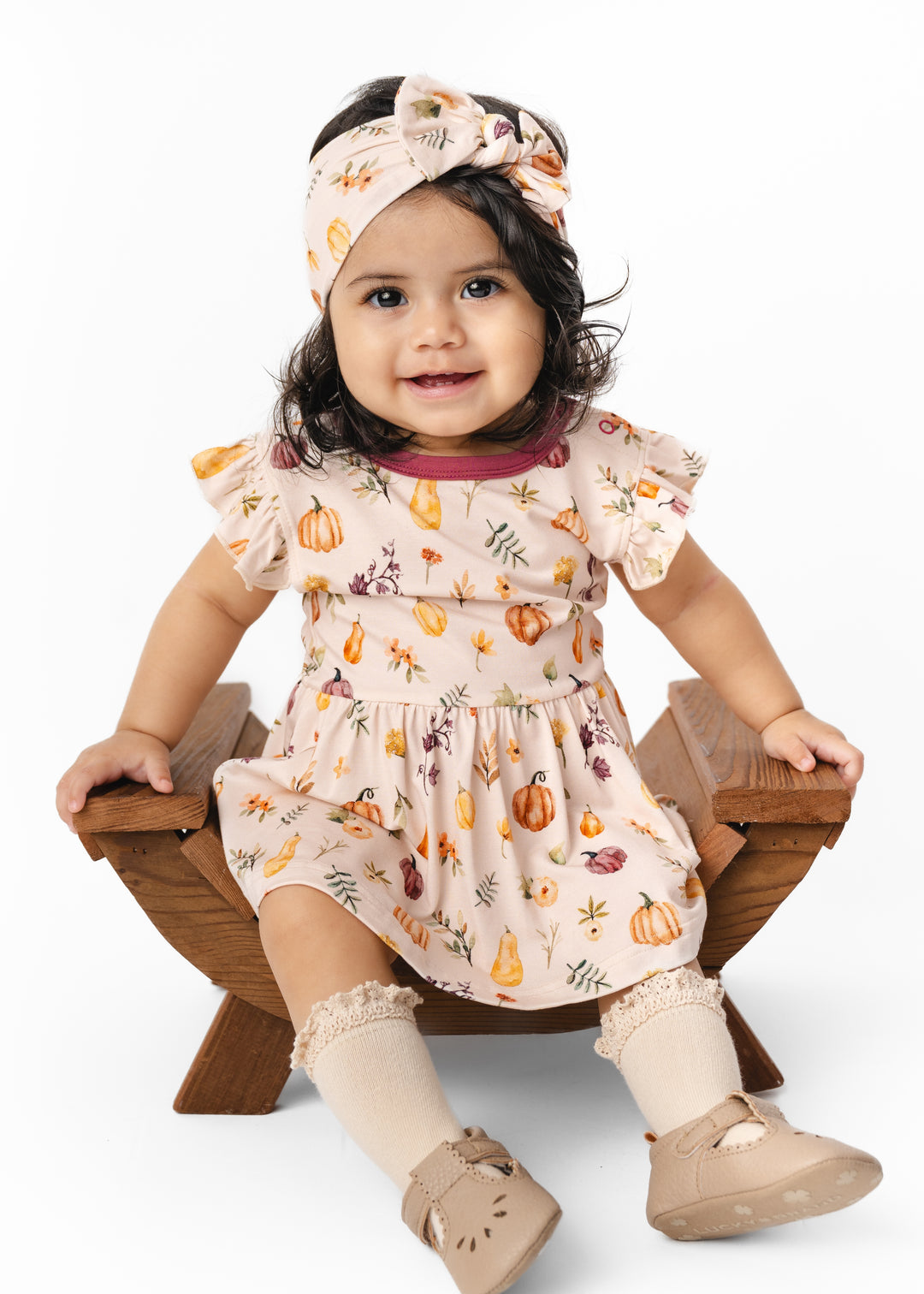 Pretty Pumpkins Bamboo Flutter Dress