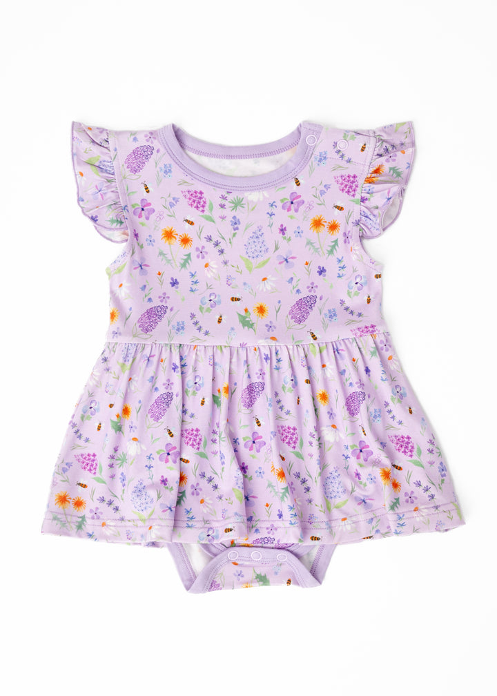 Gigi Floral Bamboo Flutter Dress