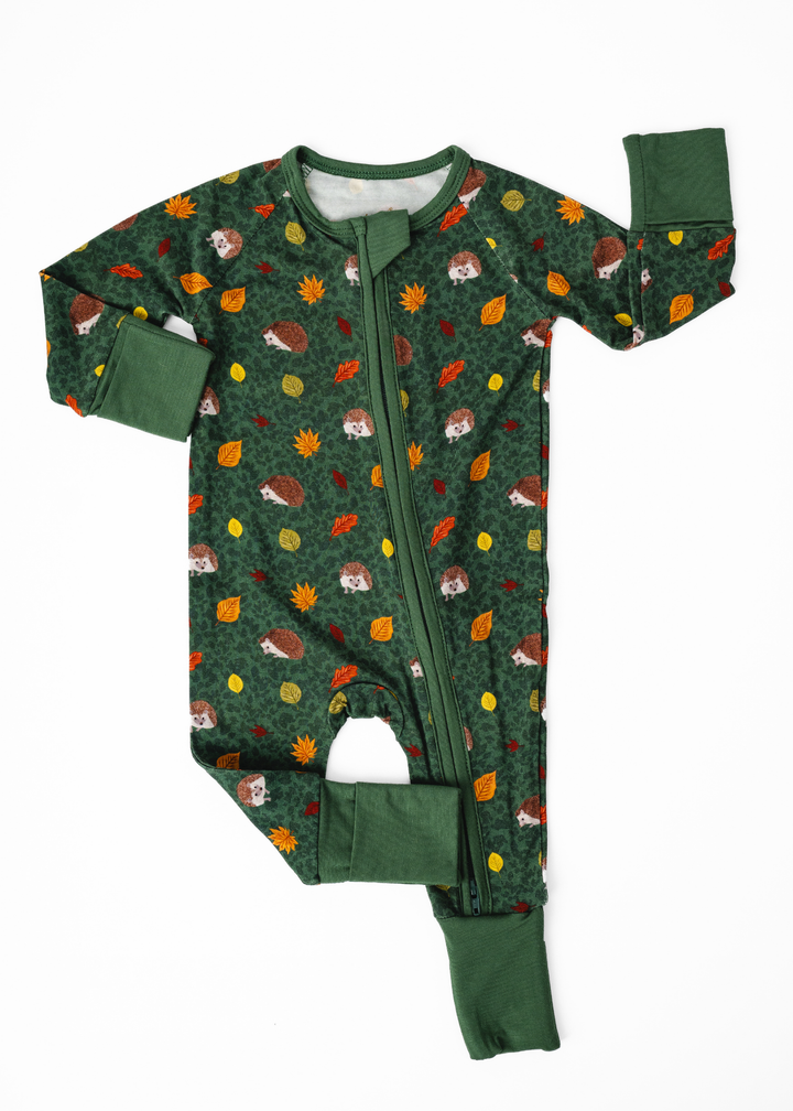 Hedgehogs Bamboo Zippered Sleeper