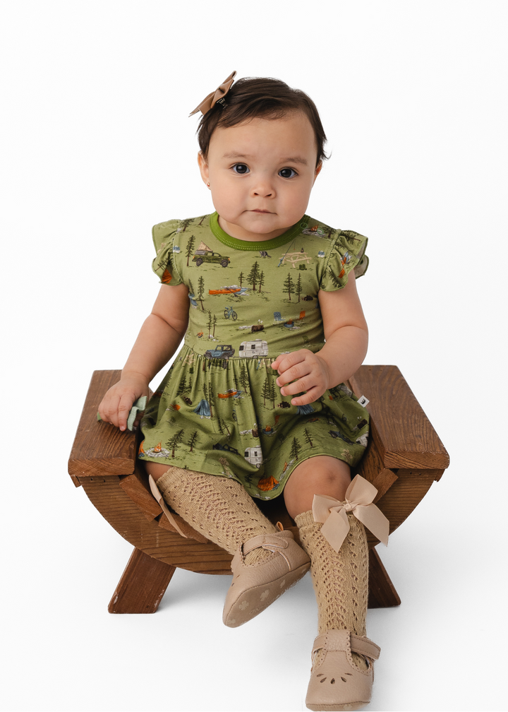 Camping Bamboo Flutter Dress