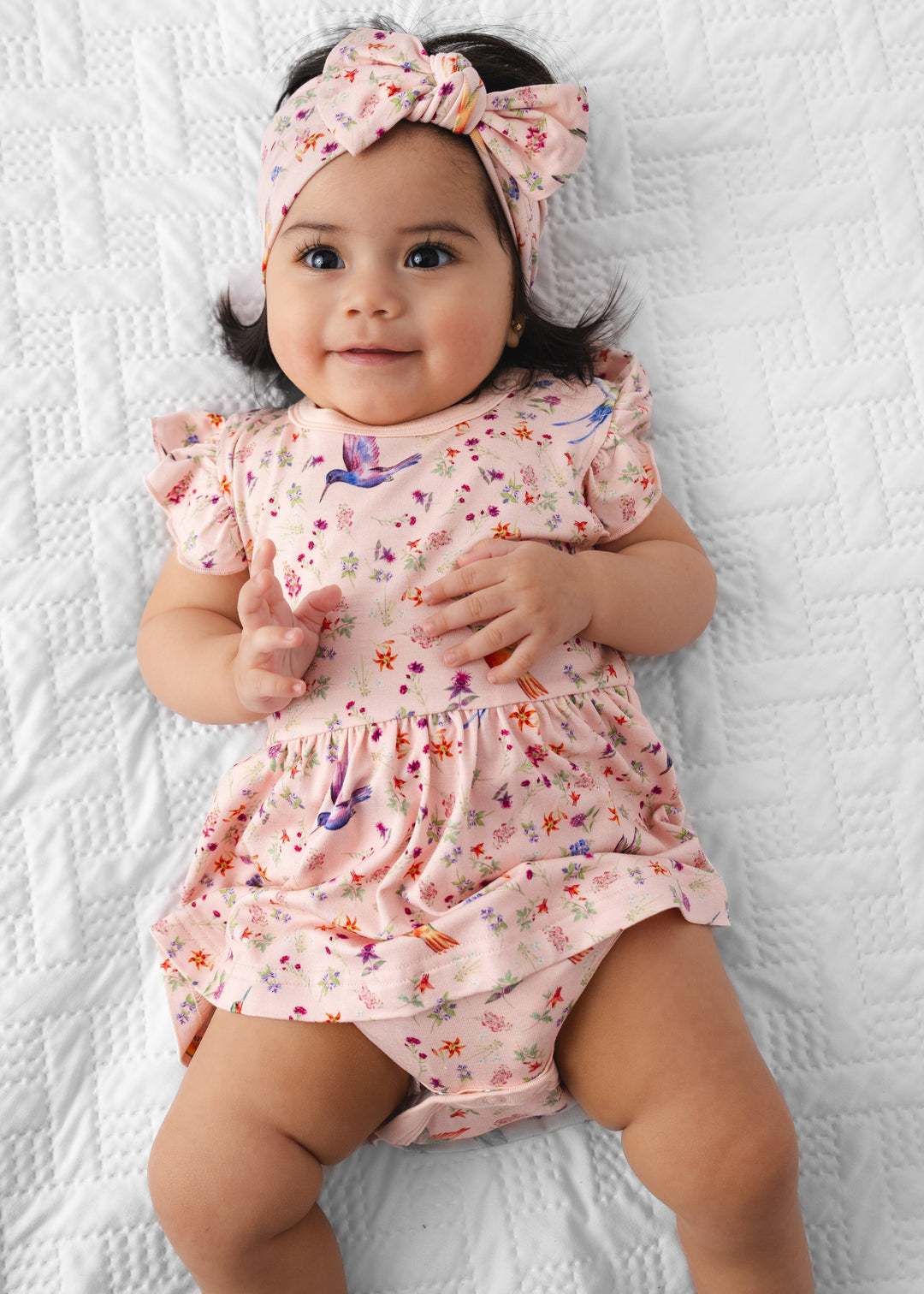 Hummingbirds Bamboo Flutter Dress