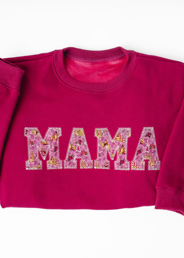 MAMA Crewneck Sweatshirt - Royal Stained Glass
