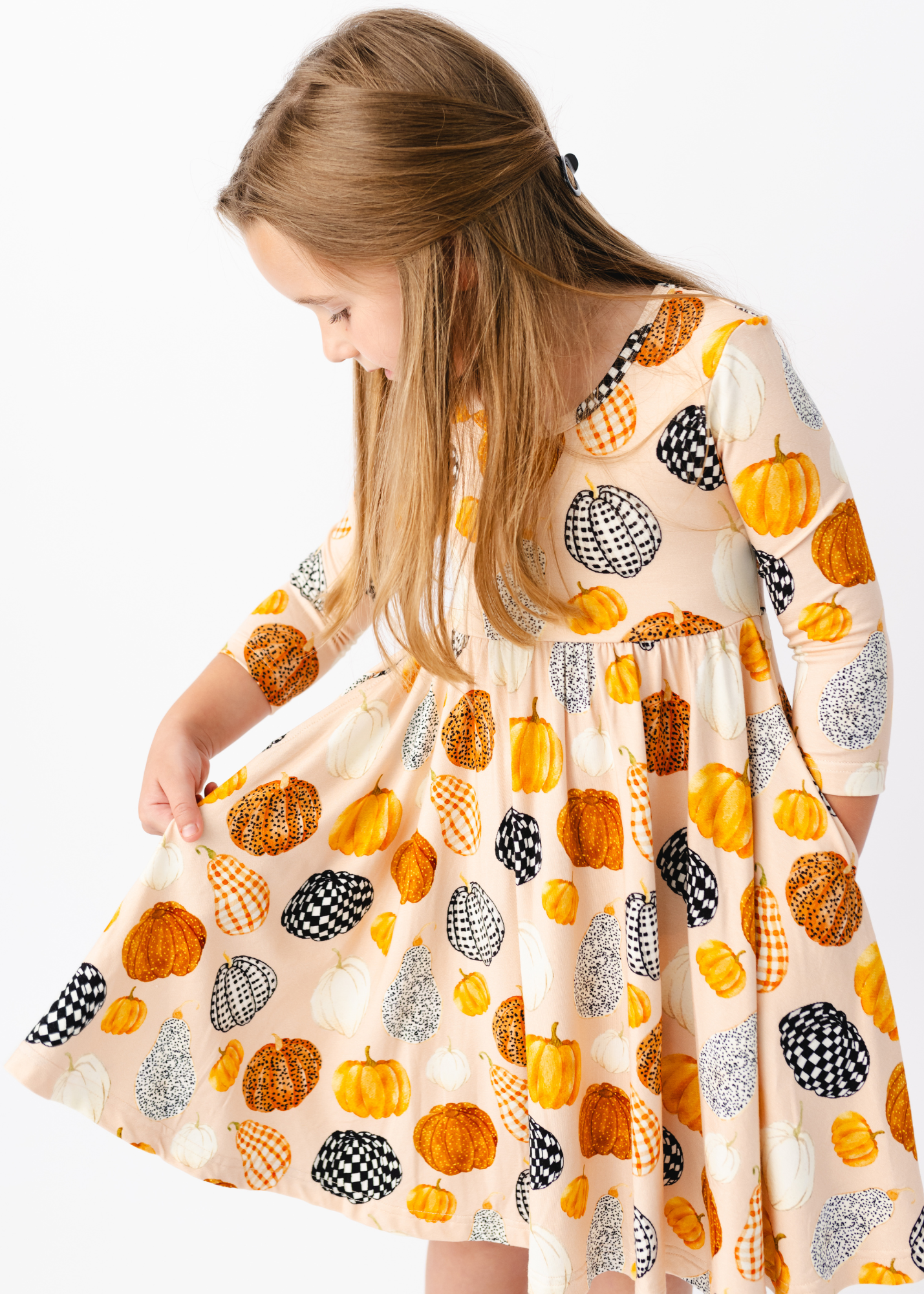 Patterned Pumpkins Twirl Dress