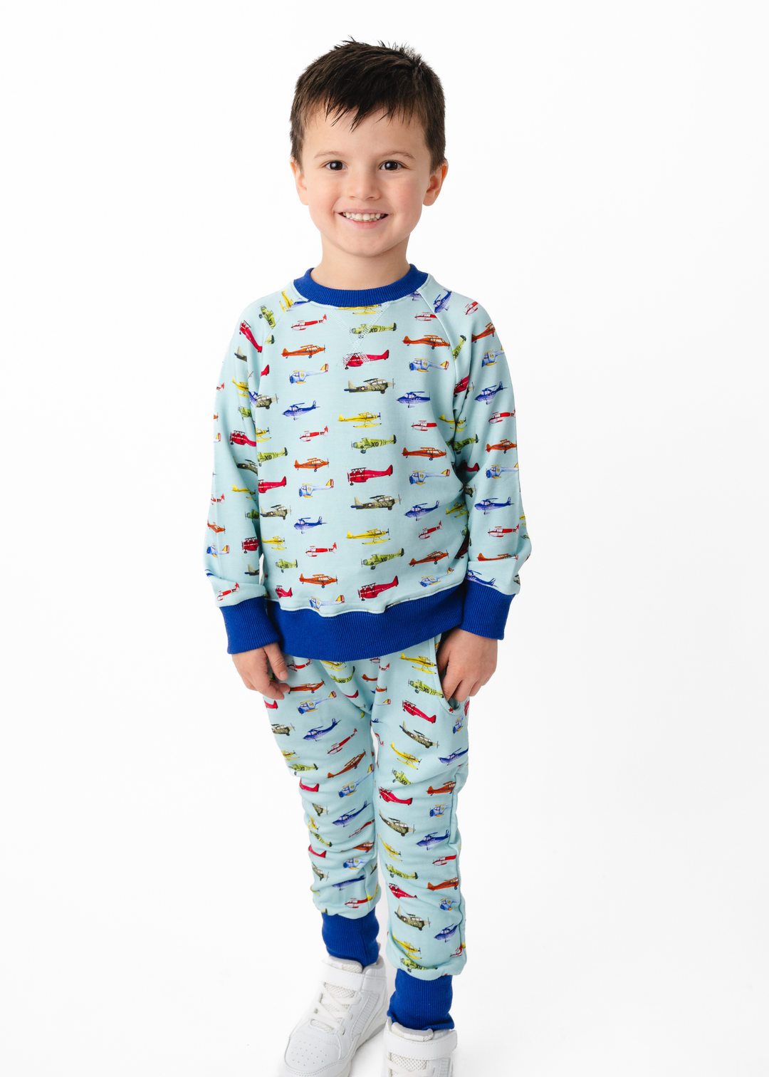 Vintage Airplanes Kids Jogger Set