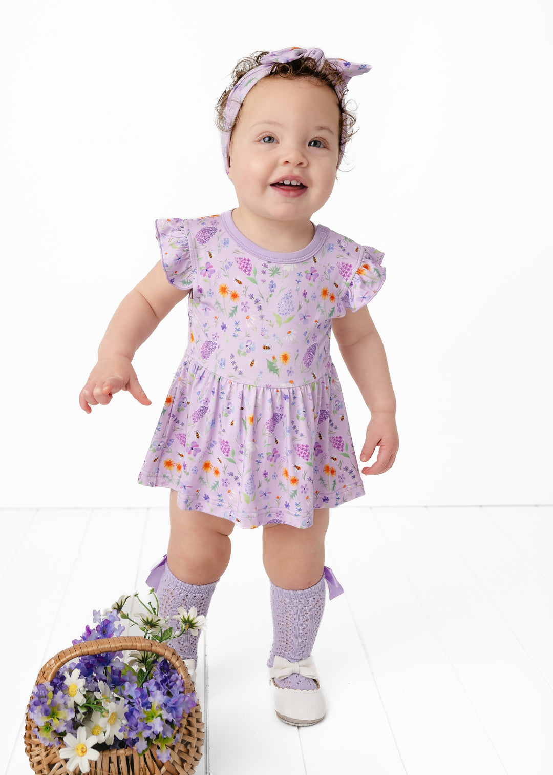 Gigi Floral Bamboo Flutter Dress