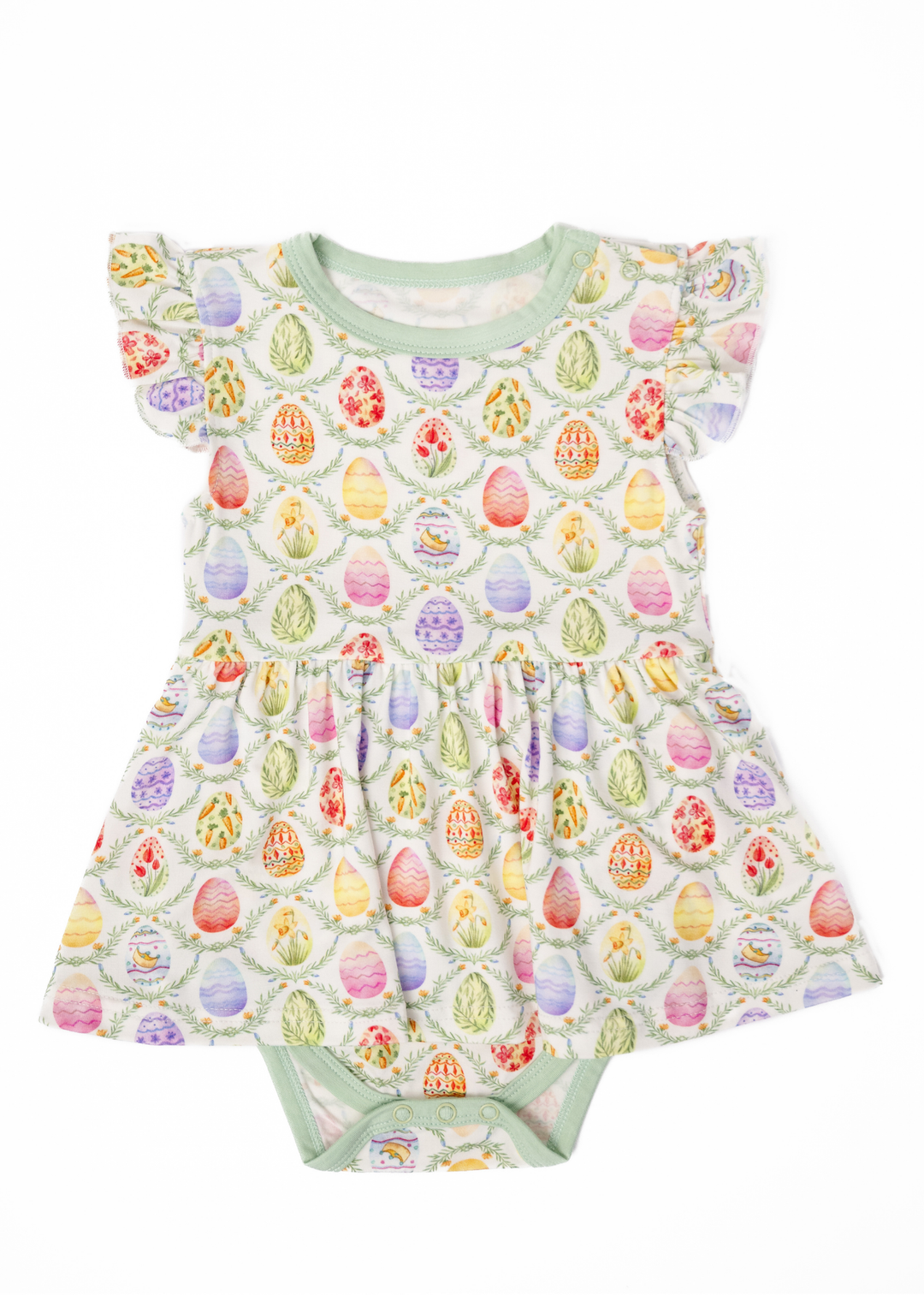 Easter Eggs Bamboo Flutter Dress