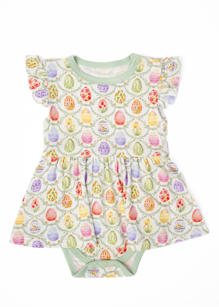 Easter Eggs Bamboo Flutter Dress