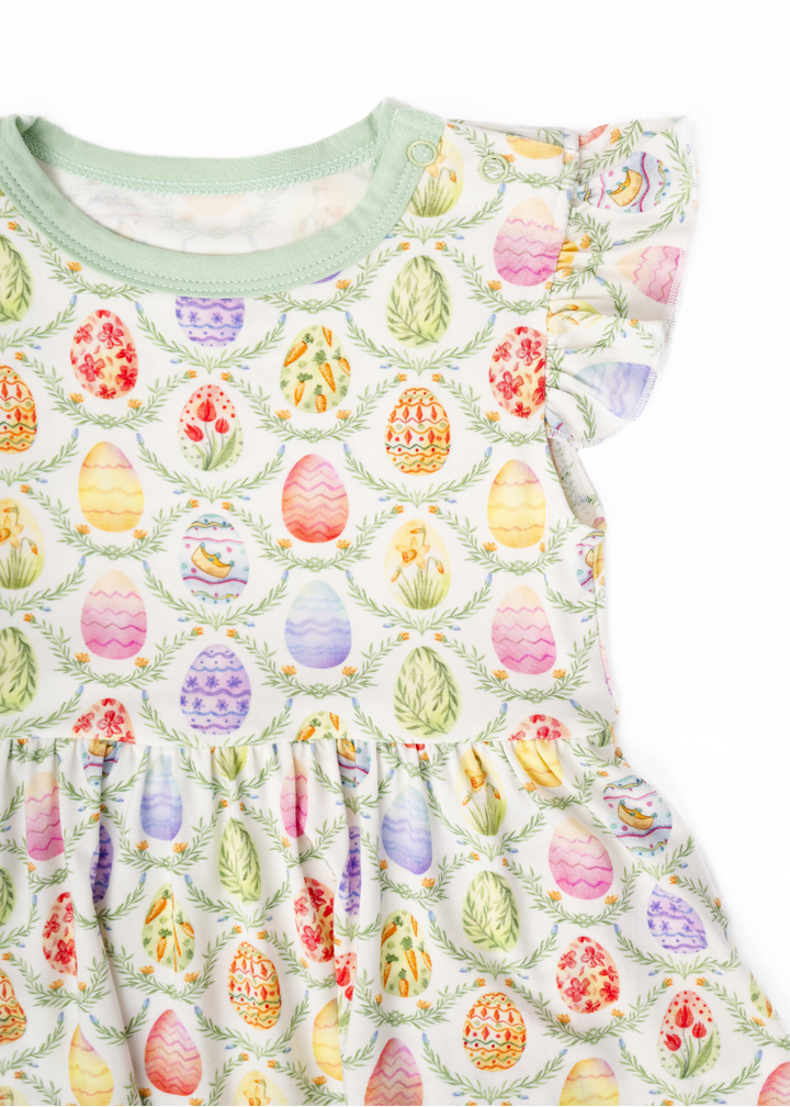 Easter Eggs Bamboo Flutter Dress