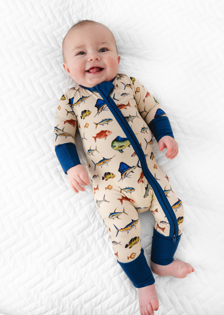 Deep Sea Fishing Zippered Bamboo Sleeper