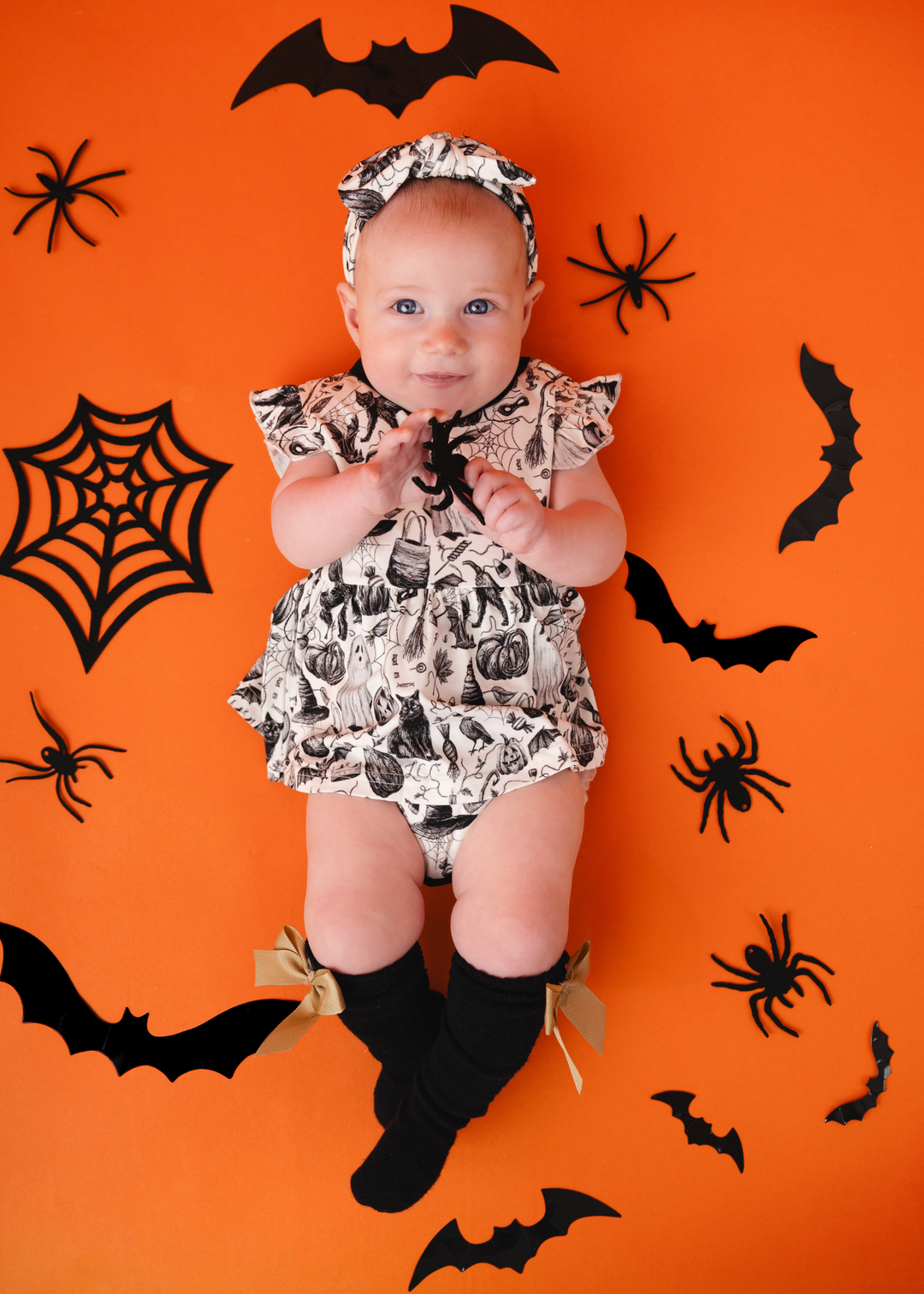 Bats & Cats Bamboo Flutter Dress
