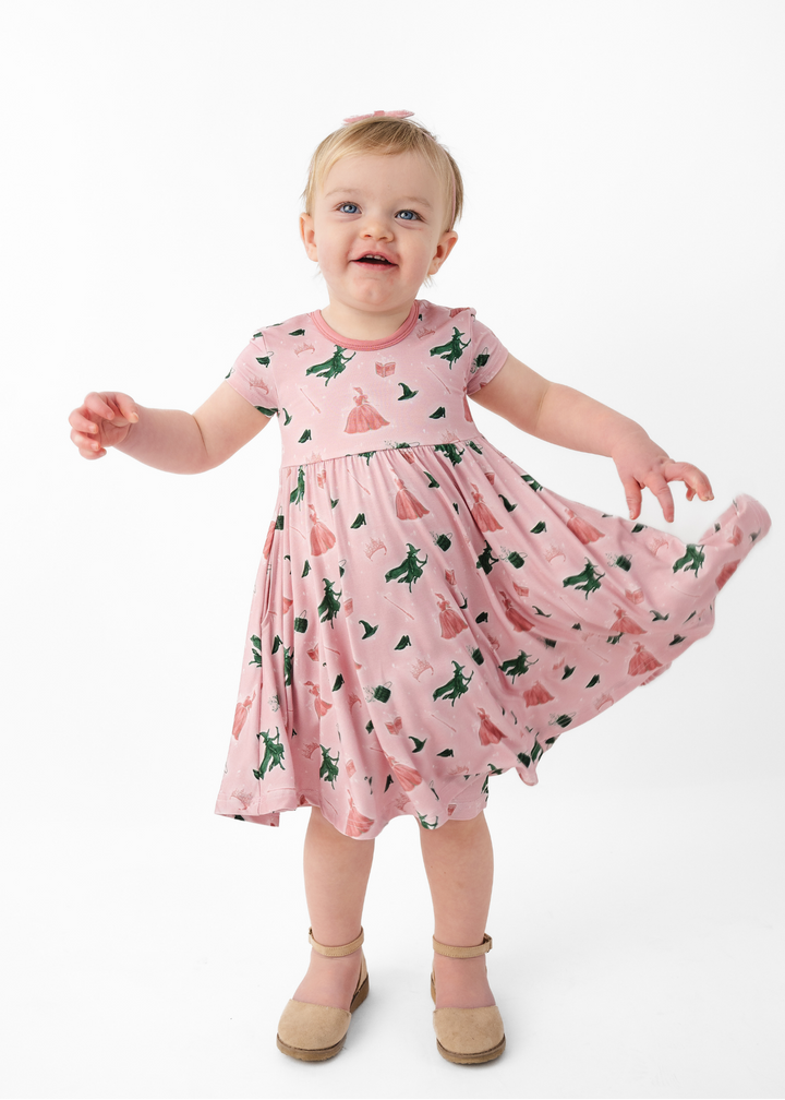 Good Witch Bad Witch Short Sleeve Twirl Dress