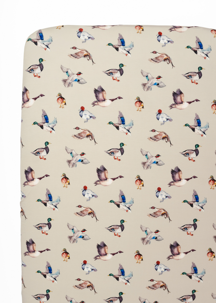 Duck Duck Goose Bamboo Crib Sheet