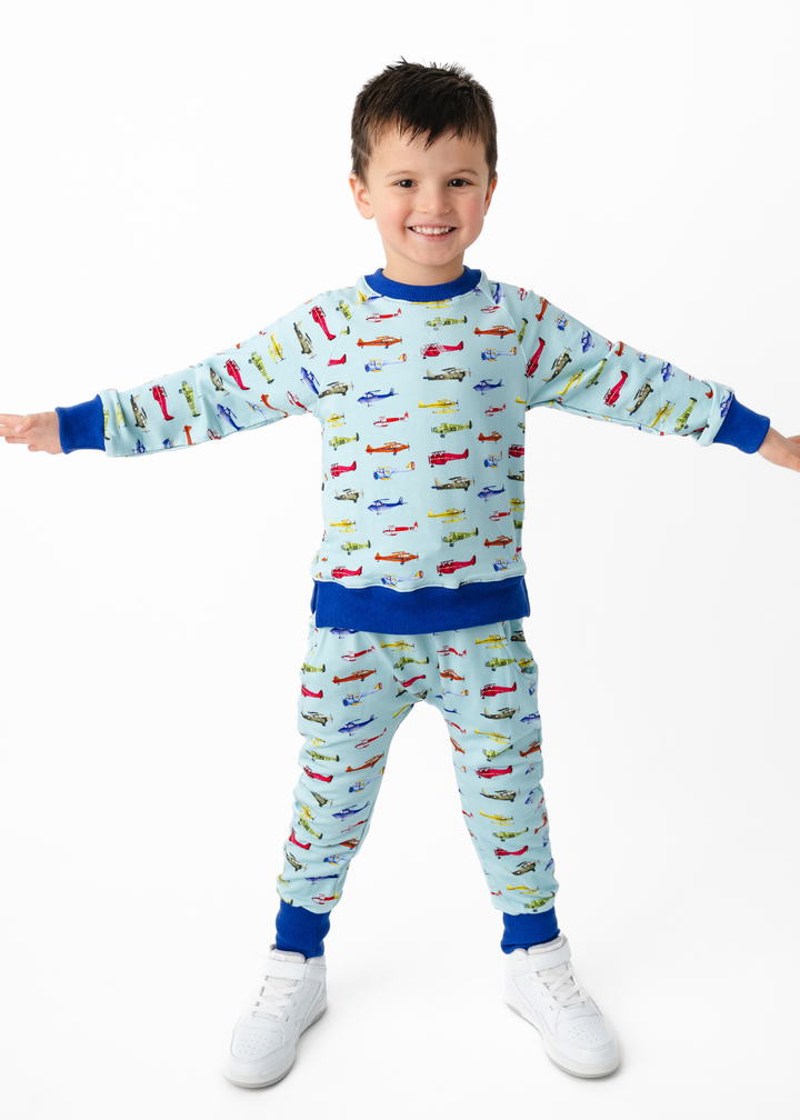 Vintage Airplanes Kids Jogger Set