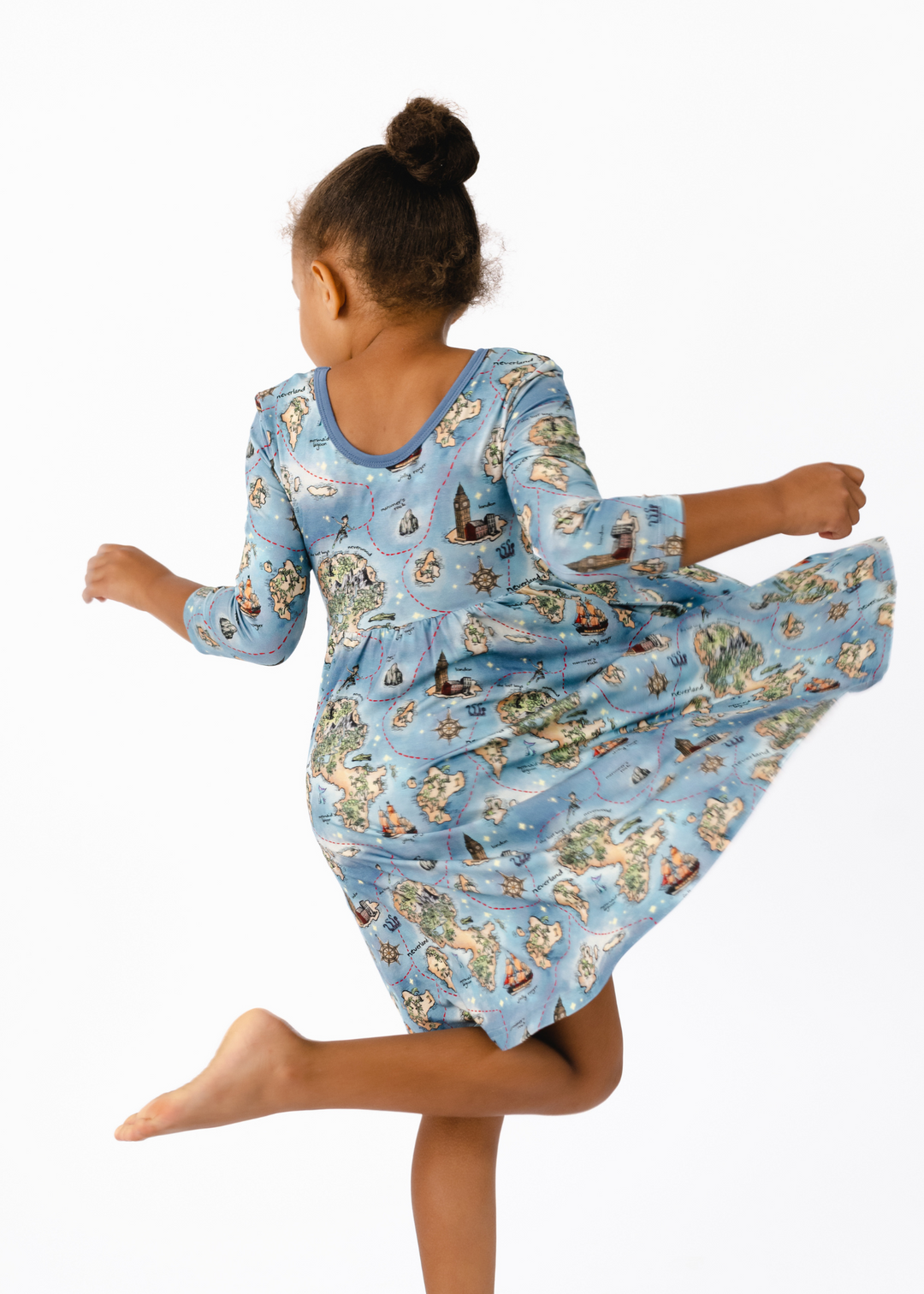 Neverland Map Twirl Dress