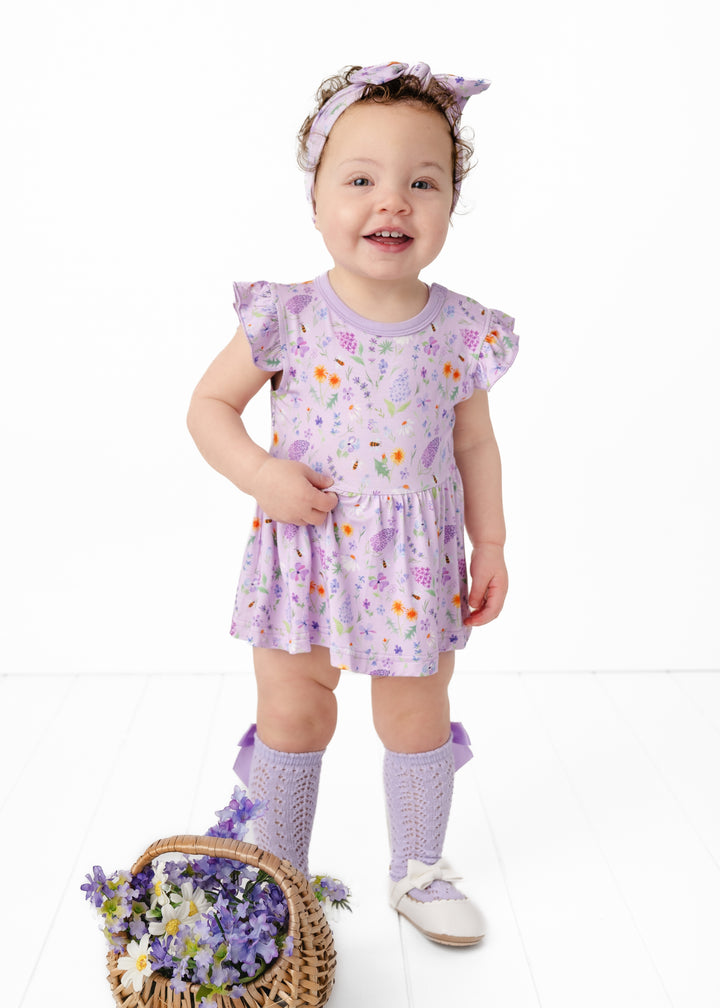 Gigi Floral Bamboo Flutter Dress
