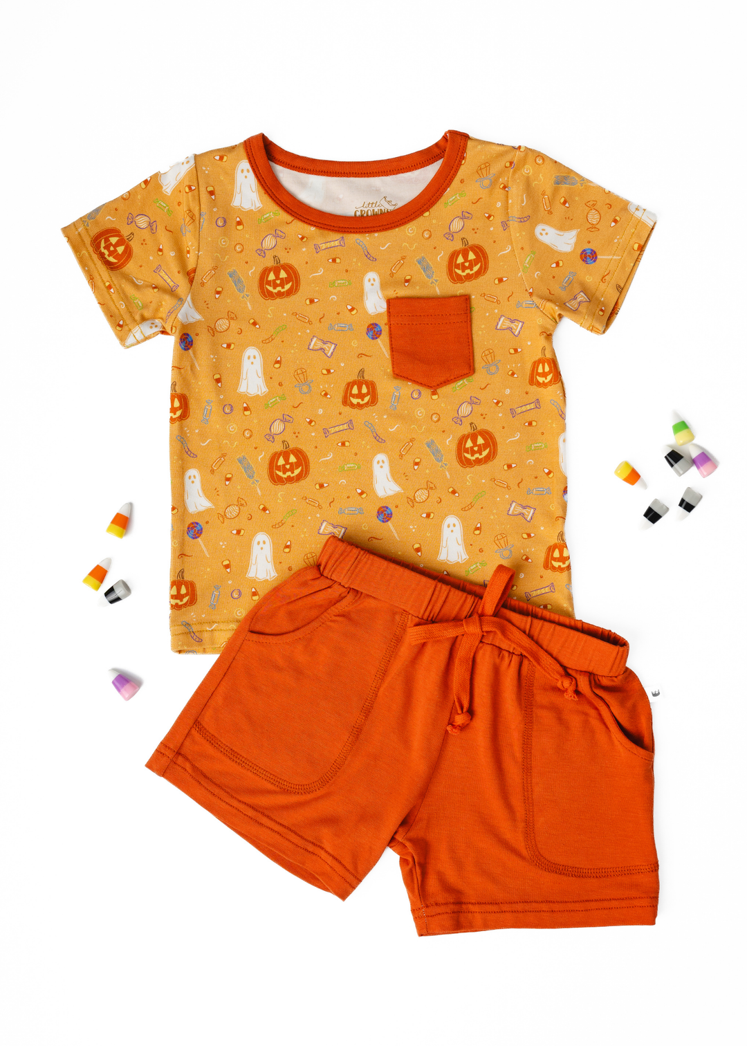 Trick or Treat Pocket Tee &amp; Short Set
