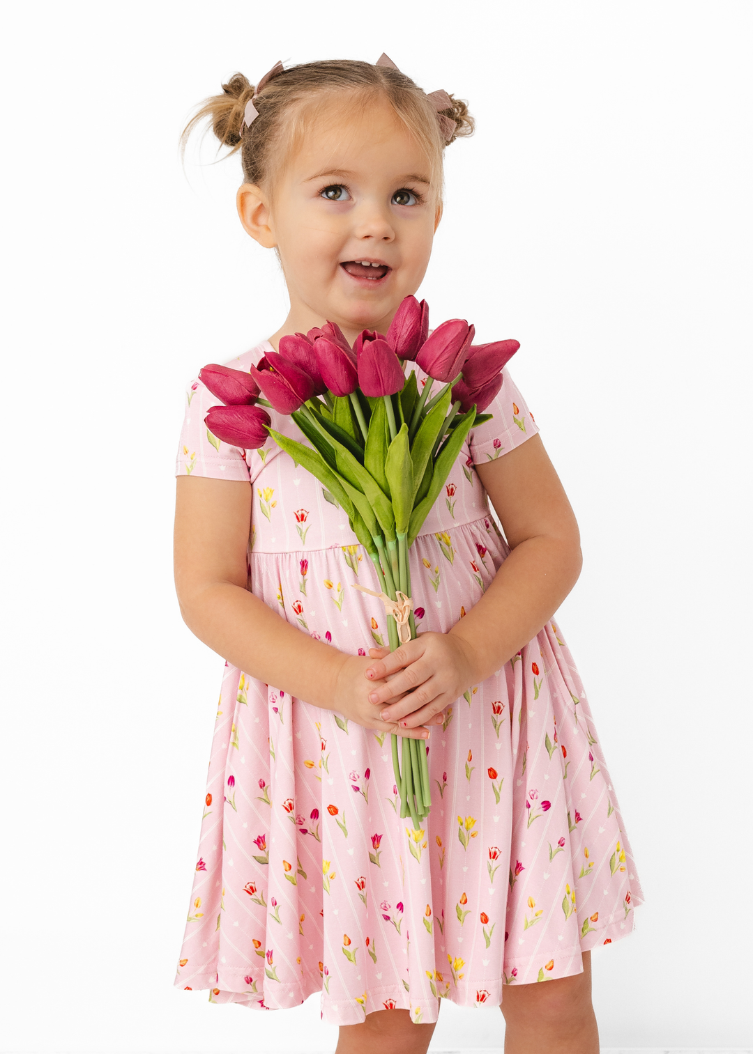 Ann Christine Floral Bamboo Twirl Dress