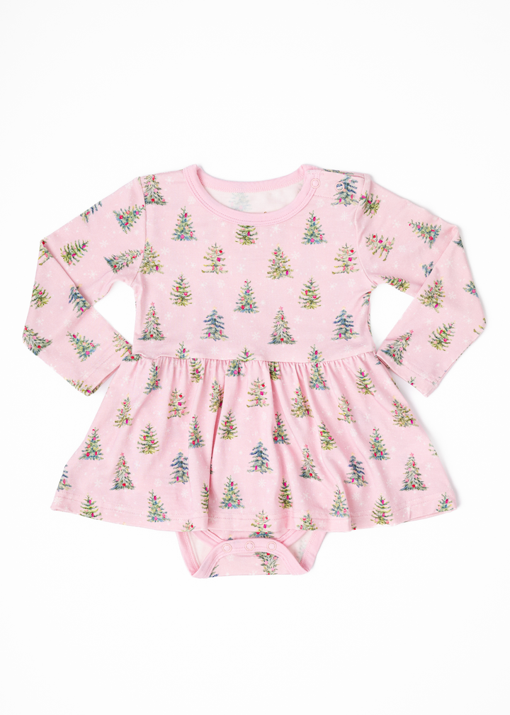 *PREORDER* Pretty Pink Christmas Baby Dress