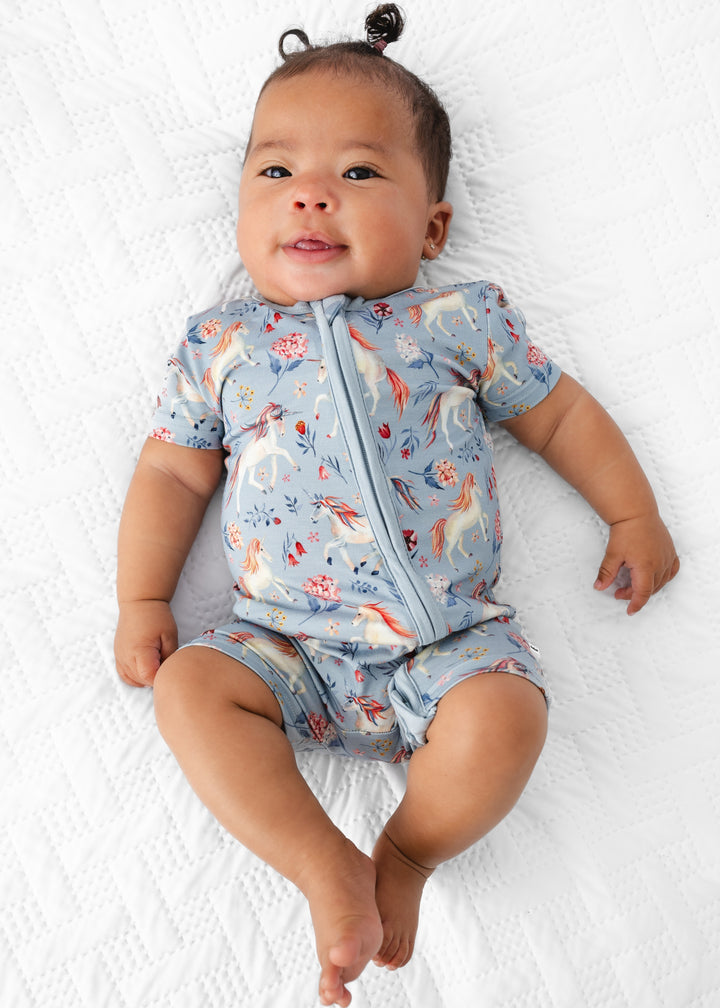 Unicorns Shortie Romper