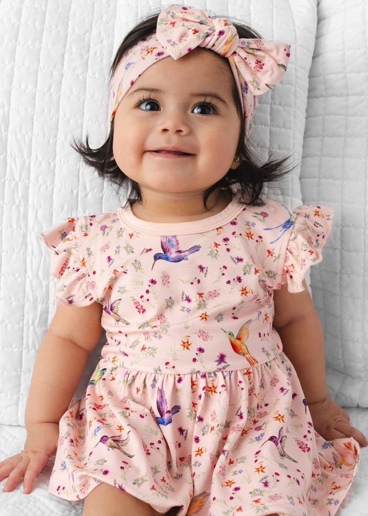 Hummingbirds Bamboo Flutter Dress