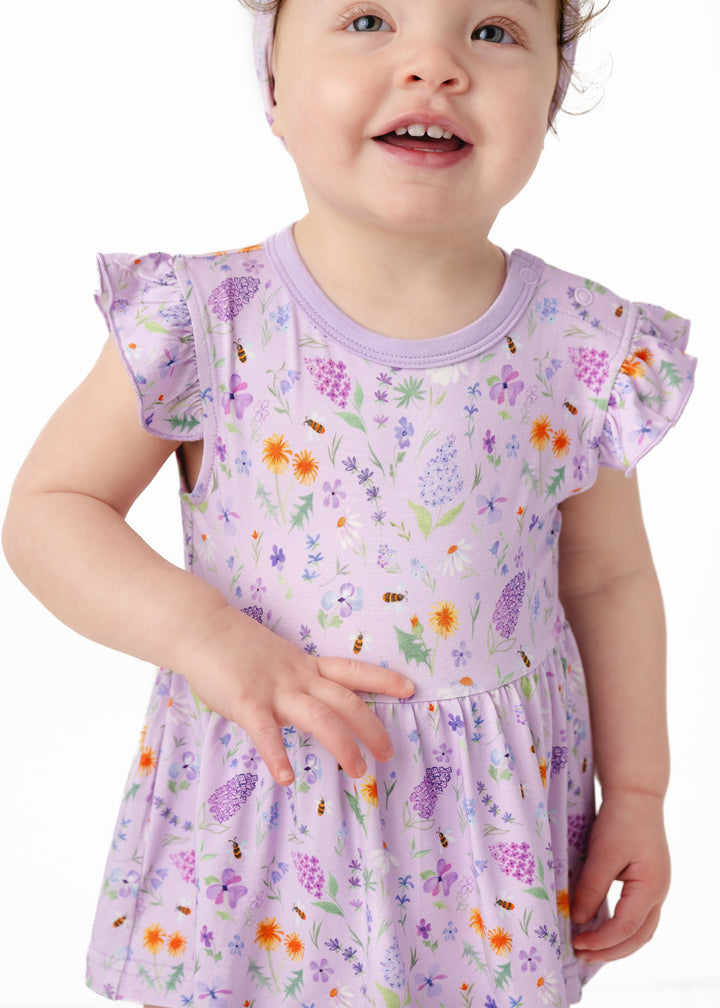 Gigi Floral Bamboo Flutter Dress