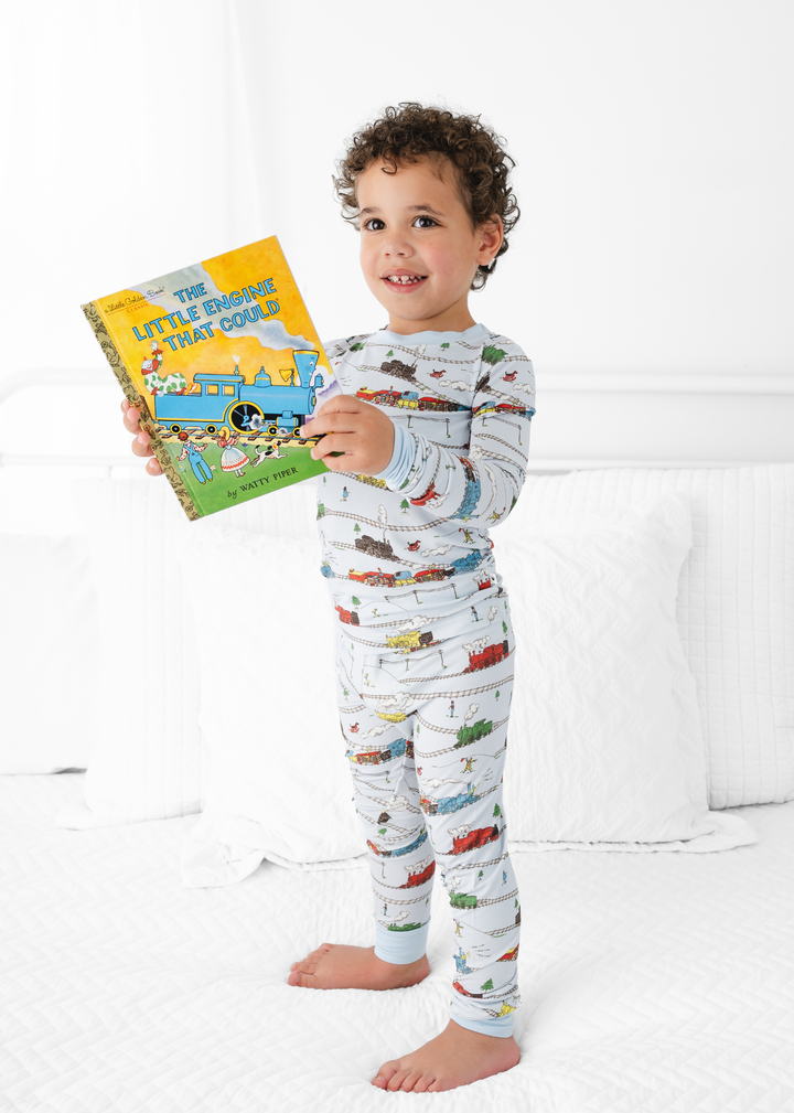 Little Engine that Could Kids Bamboo Pajama Set