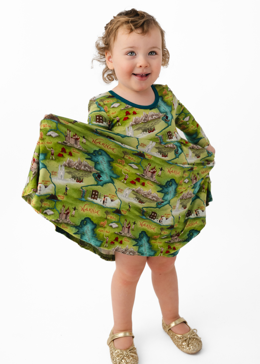 The Chronicles of Narnia® Bamboo Long Sleeve Twirl Dress