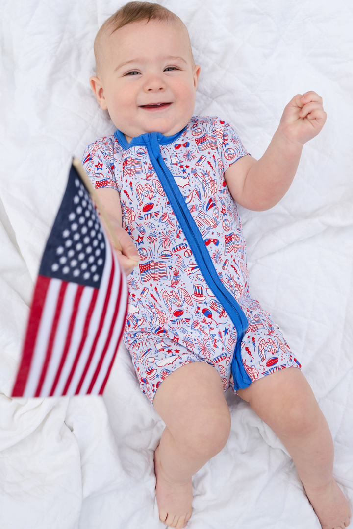 Celebrate USA Bamboo Shortie Romper