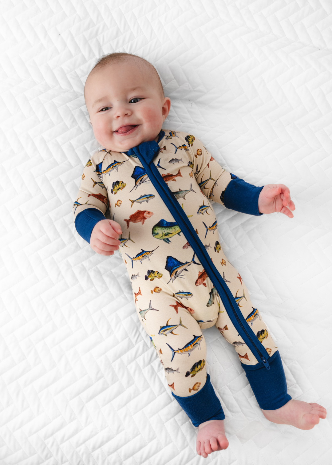 Deep Sea Fishing Zippered Bamboo Sleeper