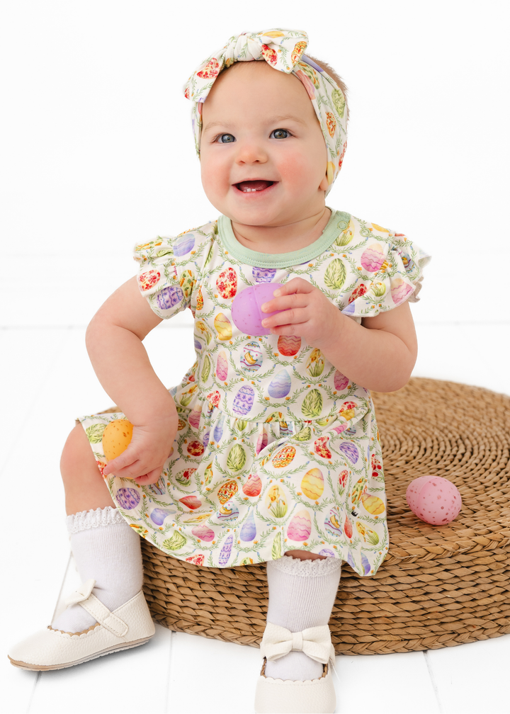 Easter Eggs Bamboo Flutter Dress