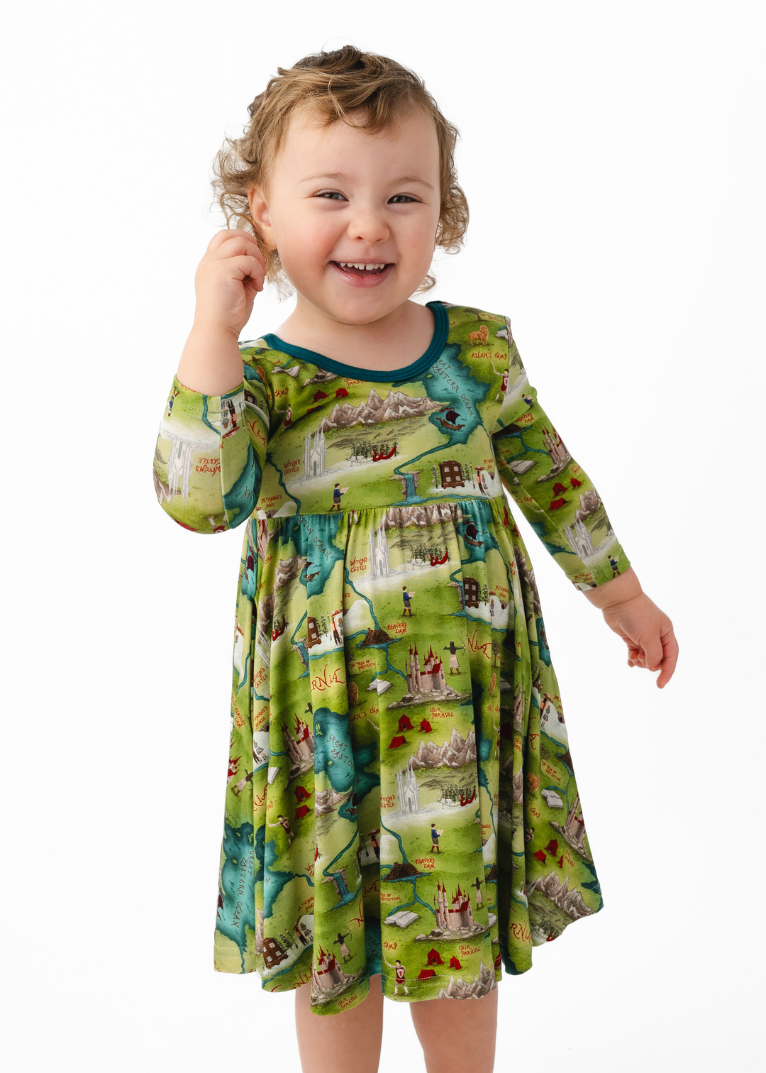 The Chronicles of Narnia Bamboo Long Sleeve Twirl Dress The Chronicles of Narnia Bamboo Long Sleeve Twirl Dress