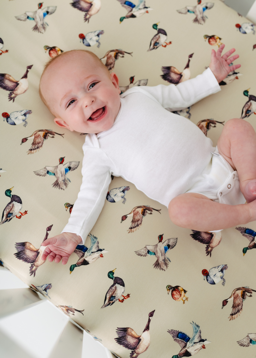 Duck Duck Goose Bamboo Crib Sheet