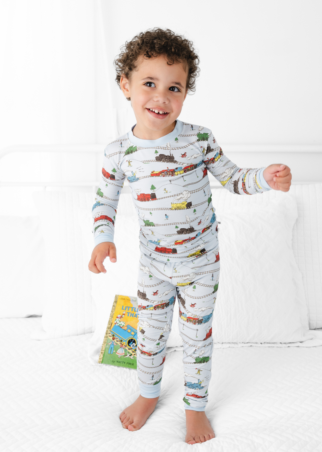 Little Engine that Could Kids Bamboo Pajama Set