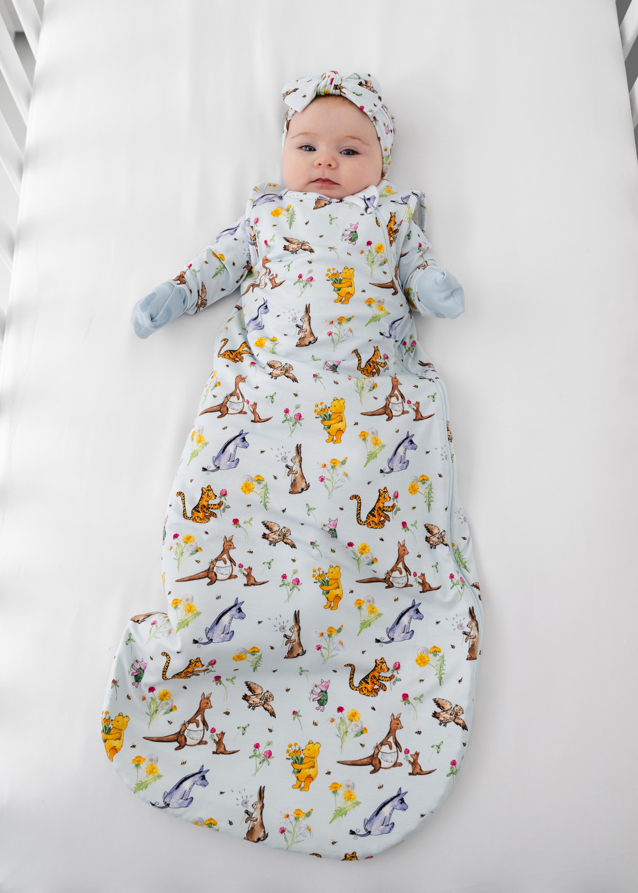 Winnie-the-Pooh in Bloom Bamboo Sleep Sack – Little Crowns & Capes