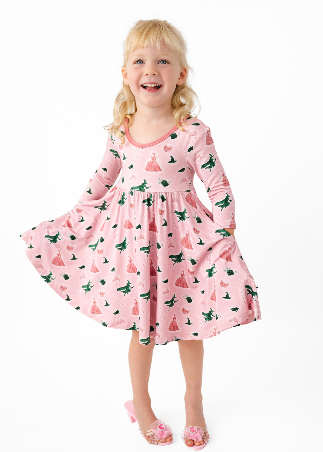 Good Witch Bad Witch Long Sleeve Twirl Dress