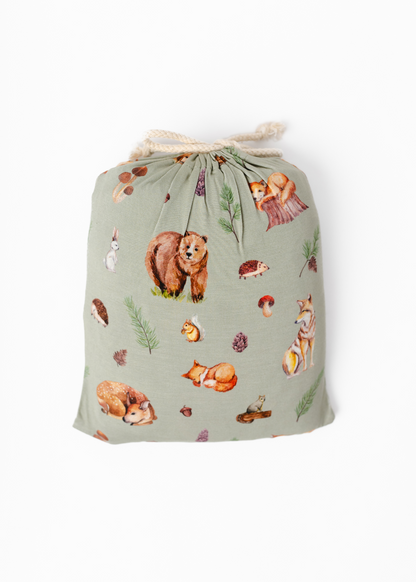 Woodland Animals Bamboo Crib Sheet