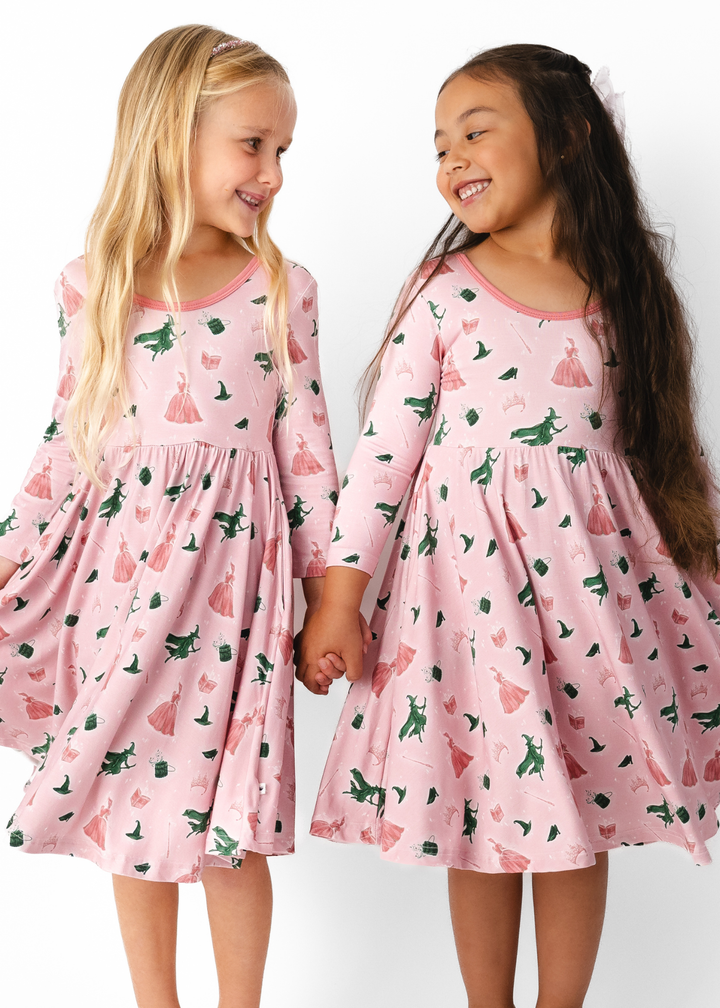 Good Witch Bad Witch Long Sleeve Twirl Dress