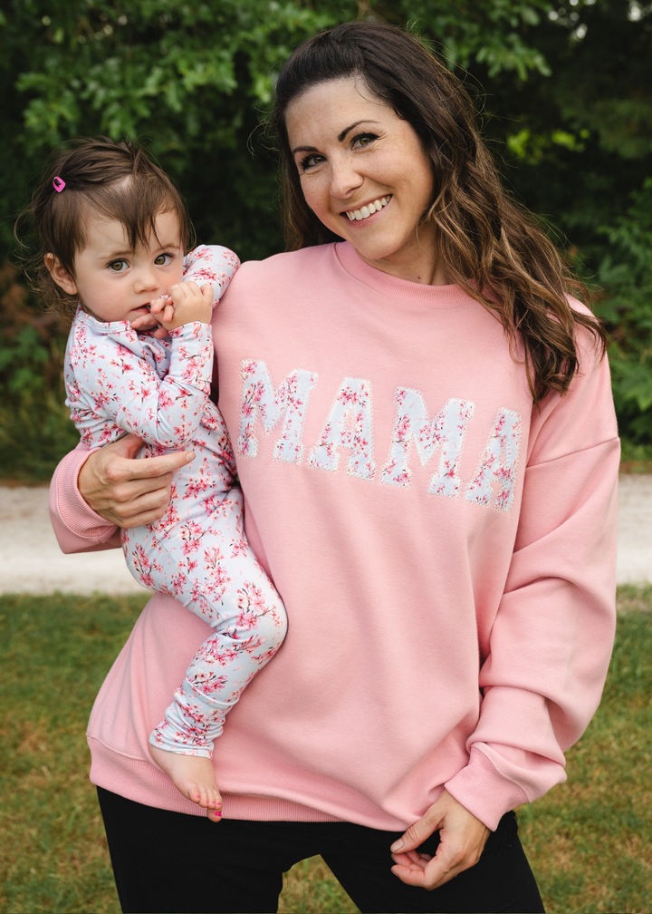 MAMA Crewneck Sweatshirt - Cherry Blossom