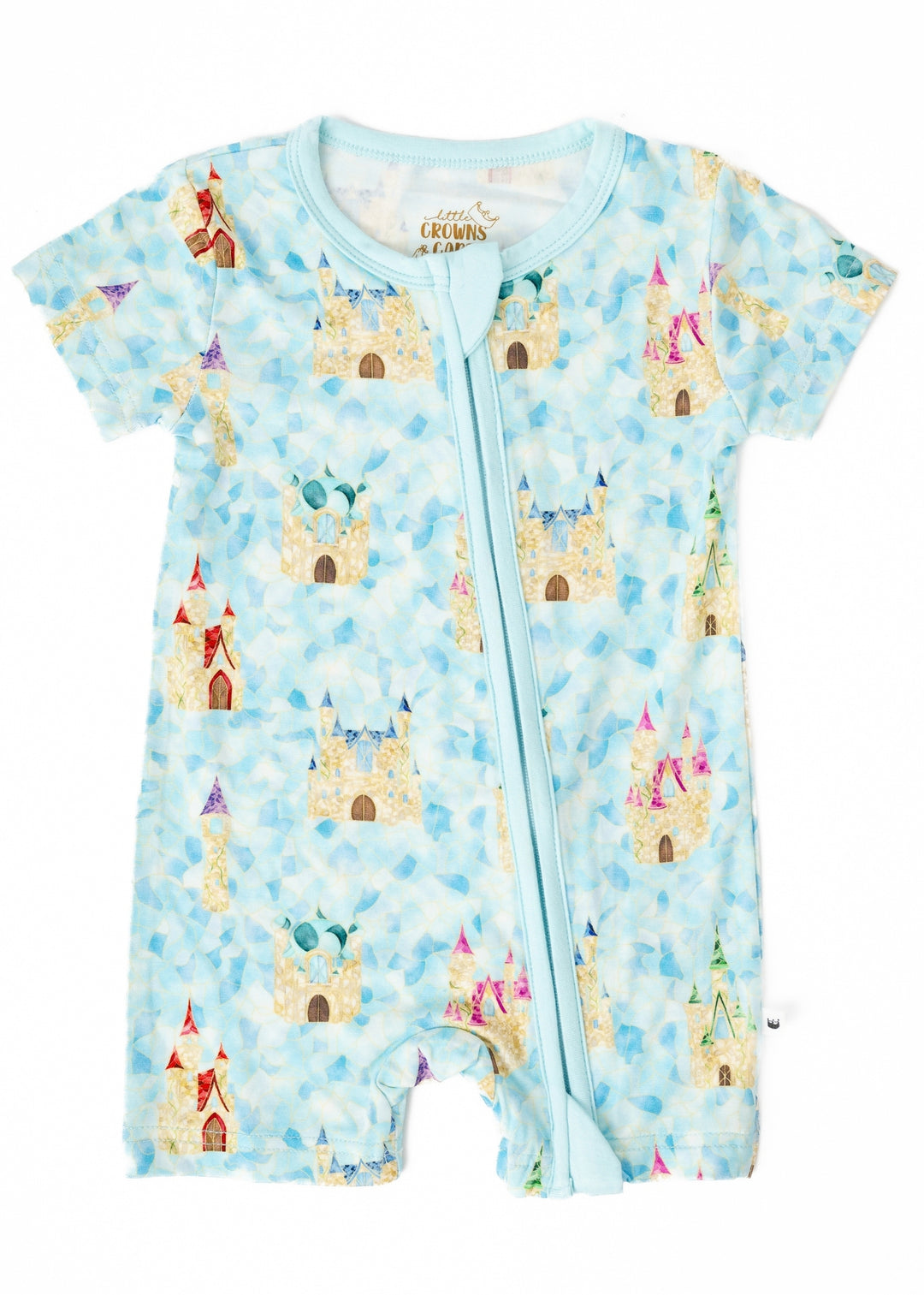 Castles Stained Glass Shortie Romper