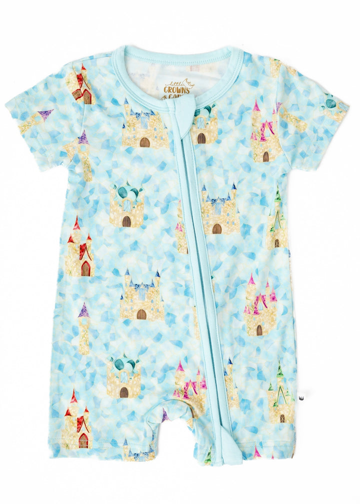 Castles Stained Glass Shortie Romper