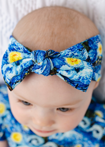 Starry Night Hair Bow