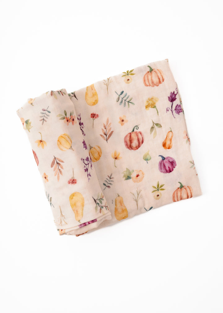 Pretty Pumpkins Swaddle Blanket