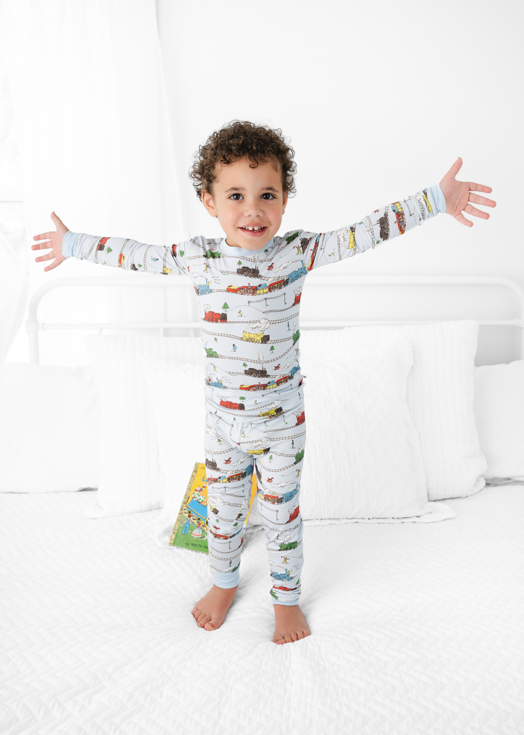 Little Engine that Could Kids Bamboo Pajama Set