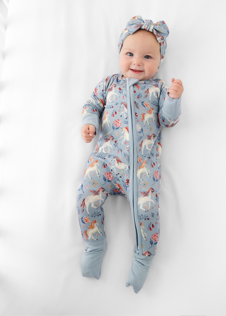 Unicorns Bamboo Zippered Sleeper