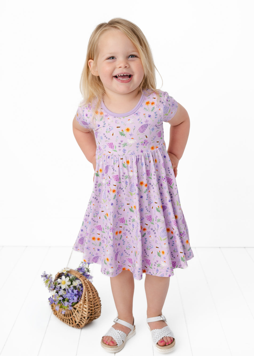 Gigi Floral Bamboo Twirl Dress
