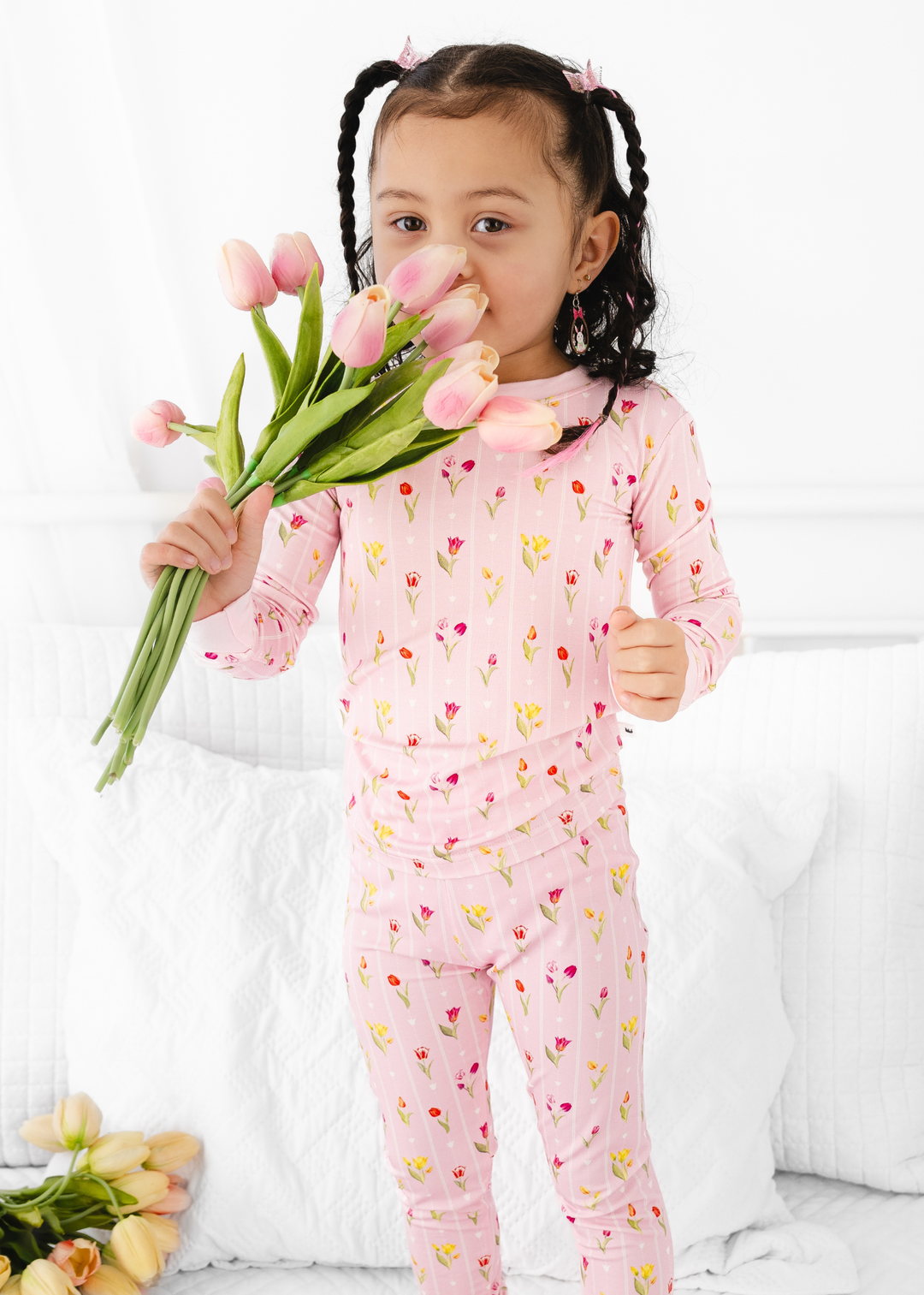 Ann Christine Floral Bamboo Pajama Set