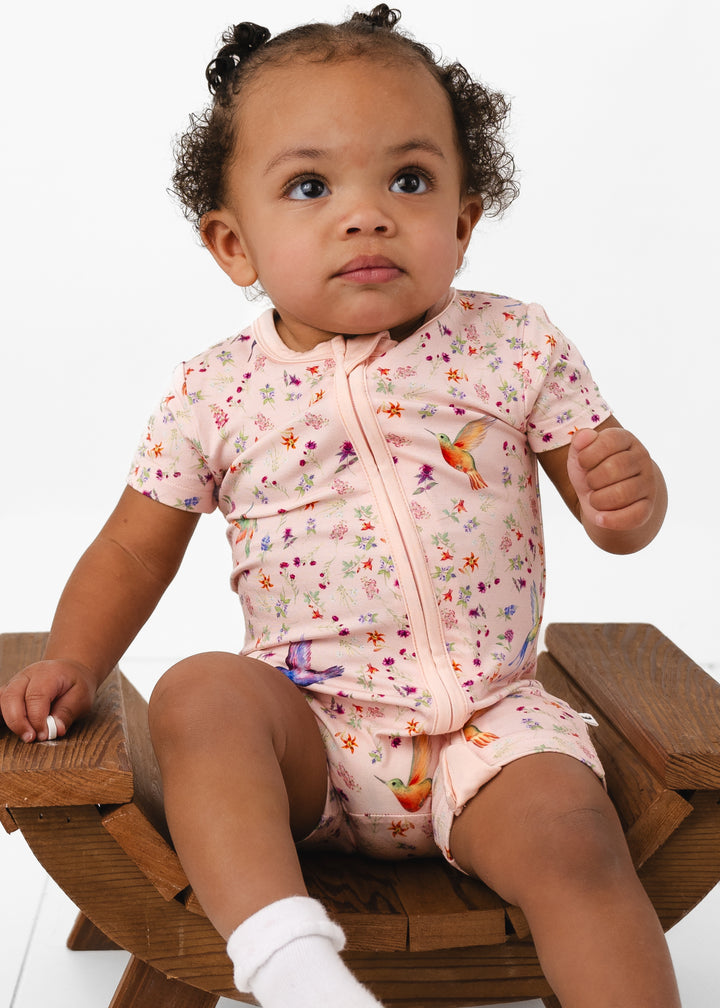 Hummingbirds Shortie Romper
