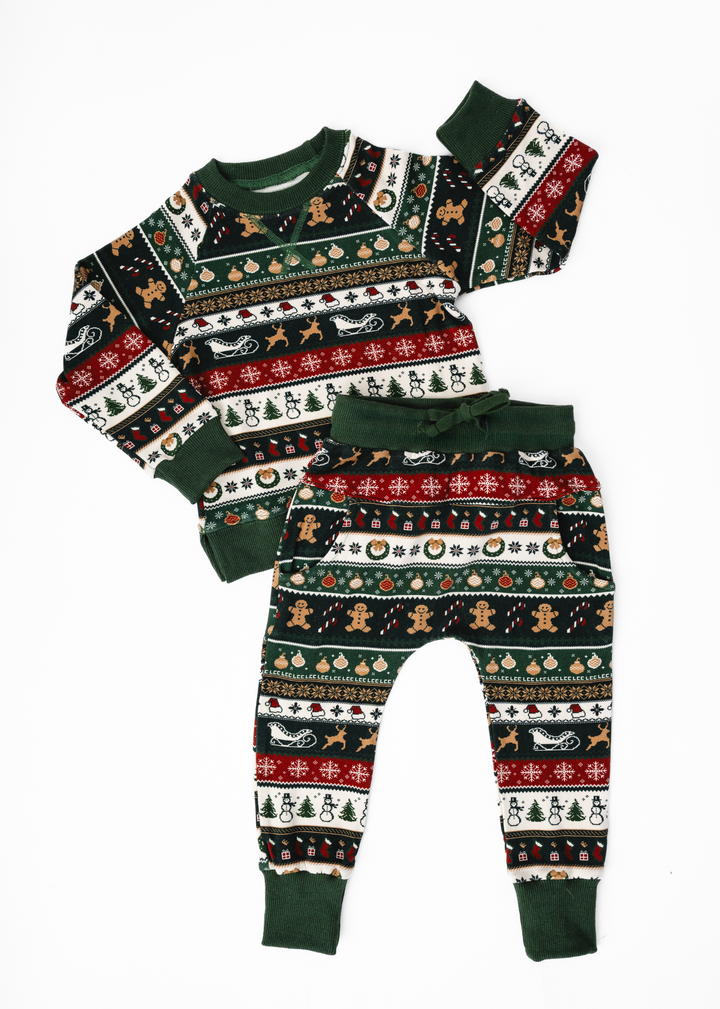 Classic Christmas Kids Jogger Set